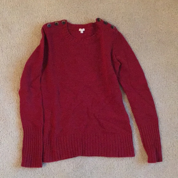 Red sweater from JCrew. - Picture 1 of 3